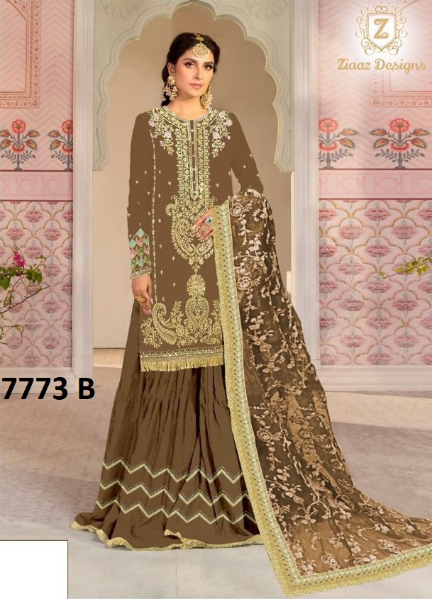 ZIAAZ DESIGNS 7773 B MARIA SALWAR KAMEEZ WHOLESALER