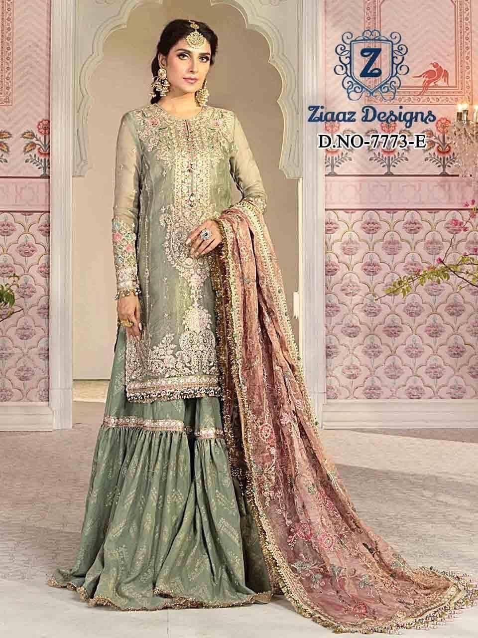 ZIAAZ DESIGNS 7773 E MARIA SALWAR KAMEEZ WHOLESALER