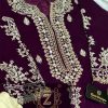 ZIAAZ DESIGNS MIRROR WINE SALWAR KAMEEZ WHOLESALER