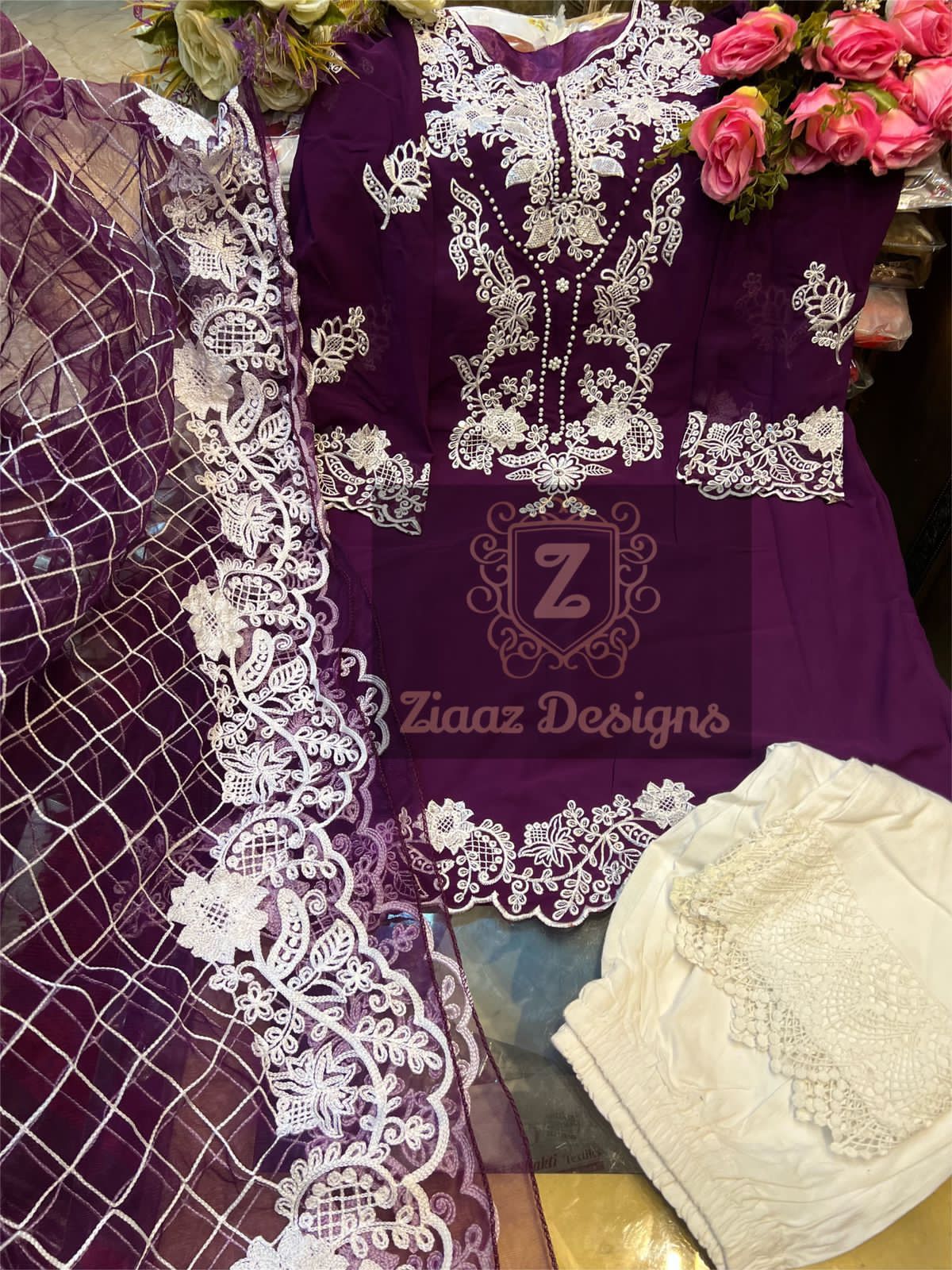 ZIAAZ DESIGNS VOL 8 A PURPEL READYMADE COLLECTION