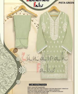 ZUNAIRAH FABS PISTA GREEN READYMADE TUNIC COLLECTION