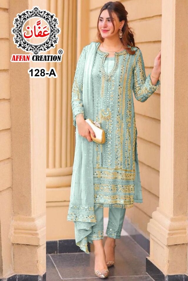 AFFAN CREATION 128 A PAKISTANI SALWAR KAMEEZ WHOLESALER