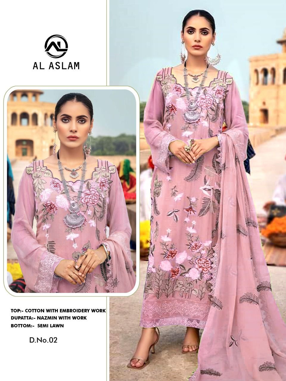 AL ASLAM 02 PAKISTANI SALWAR KAMEEZ WHOLESALER