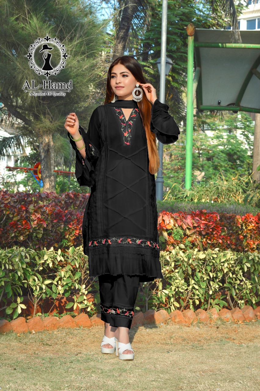 AL HAMD 1103 BLACK READYMADE TUNIC COLLECTION