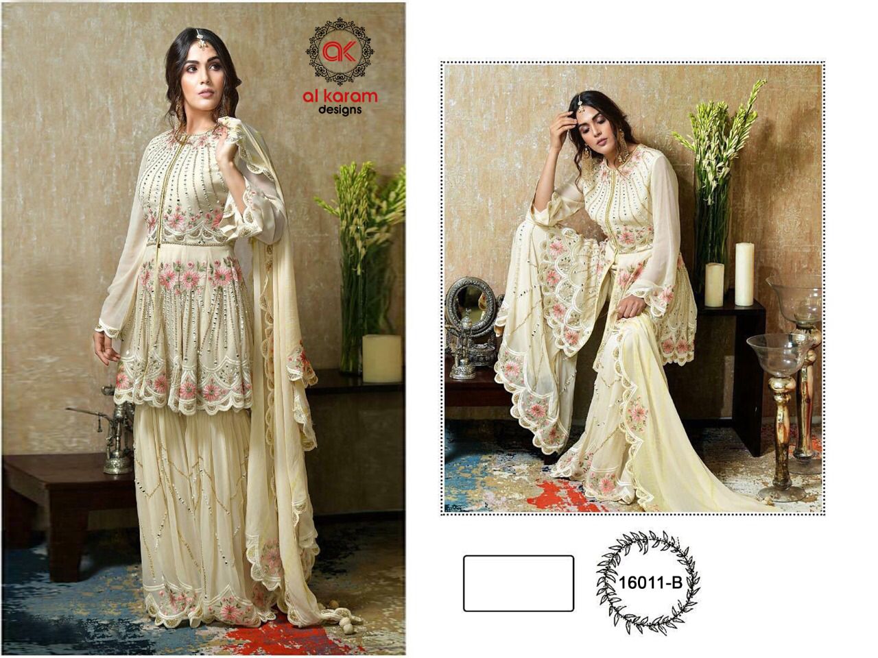 AL KARAM 16011 B PAKISTANI SALWAR KAMEEZ WHOLESALER