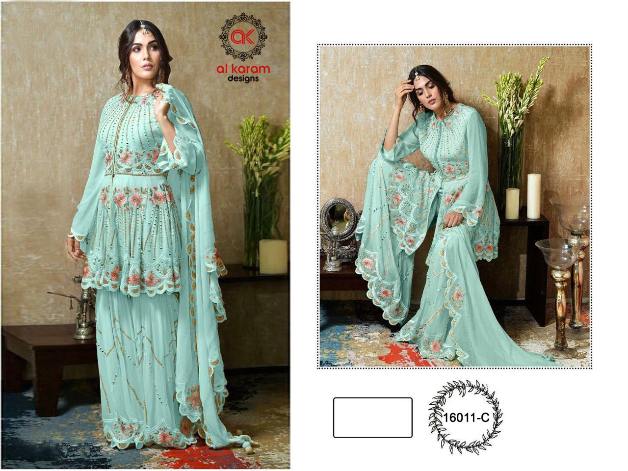 AL KARAM 16011 C PAKISTANI SALWAR KAMEEZ WHOLESALER