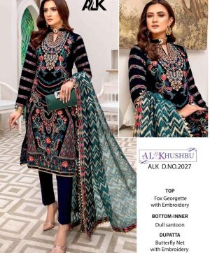 AL KHUSHBU 2027 PAKISTANI SALWAR KAMEEZ WHOLESALER