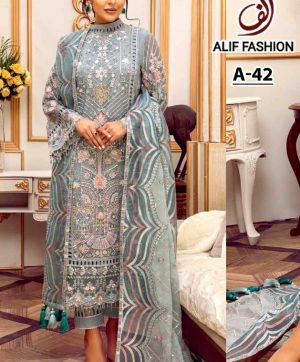 ALIF FASHION A 42 PAKISTANI SALWAR KAMEEZ WHOLESALER