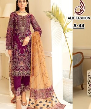 ALIF FASHION A 44 PAKISTANI SALWAR KAMEEZ WHOLESALER