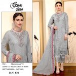 CROSS STITCH 829 PAKISTANI SALWAR KAMEEZ WHOLESALER