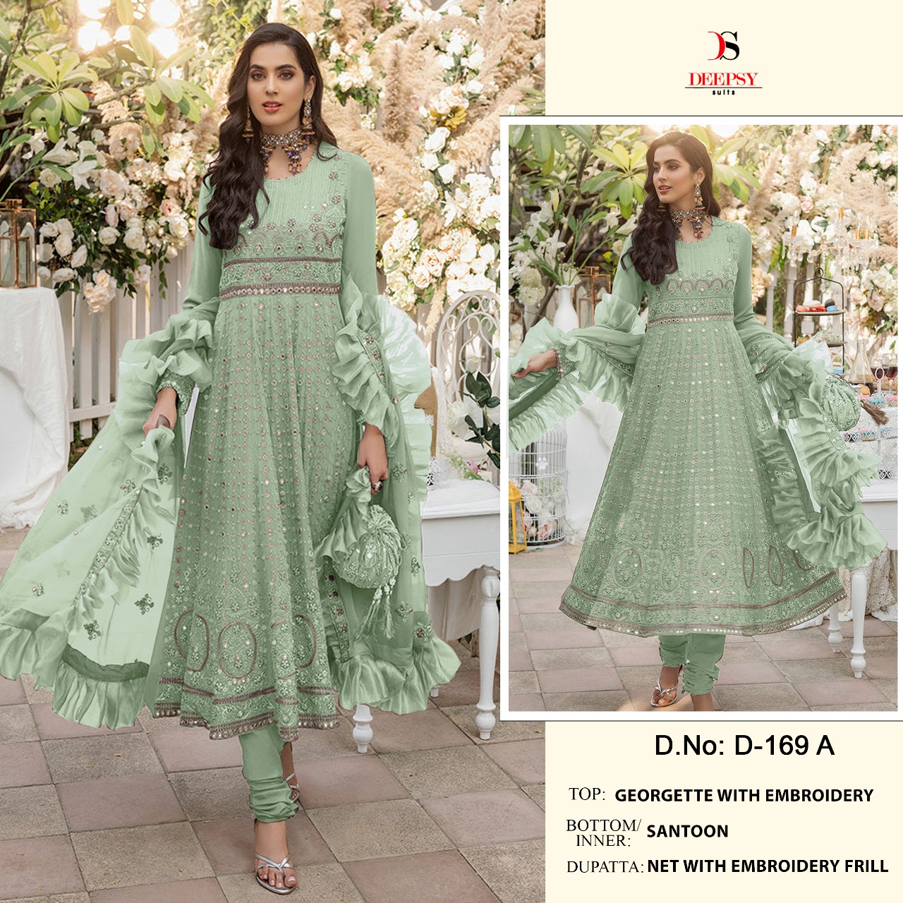 DEEPSY D 169 A PAKISTANI SALWAR KAMEEZ WHOLESALER