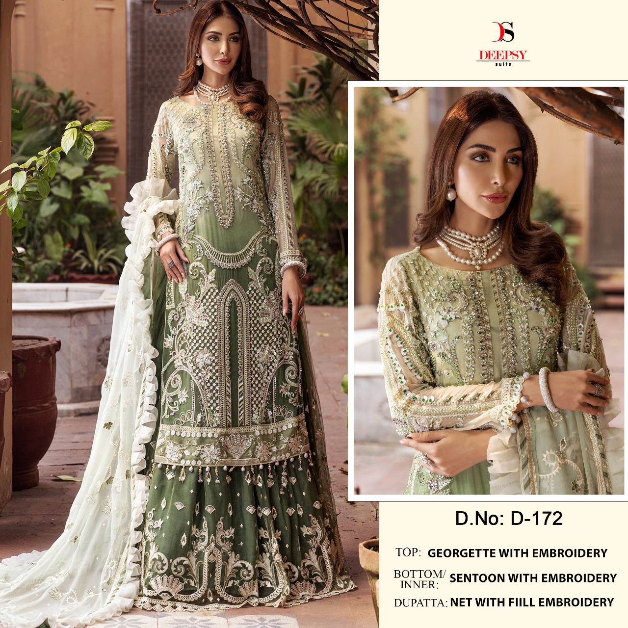 DEEPSY D 172 PAKISTANI SALWAR KAMEEZ WHOLESALER