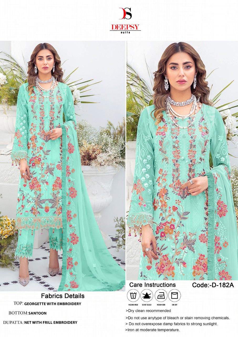 DEEPSY D 182 A PAKISTANI SALWAR KAMEEZ WHOLESALER