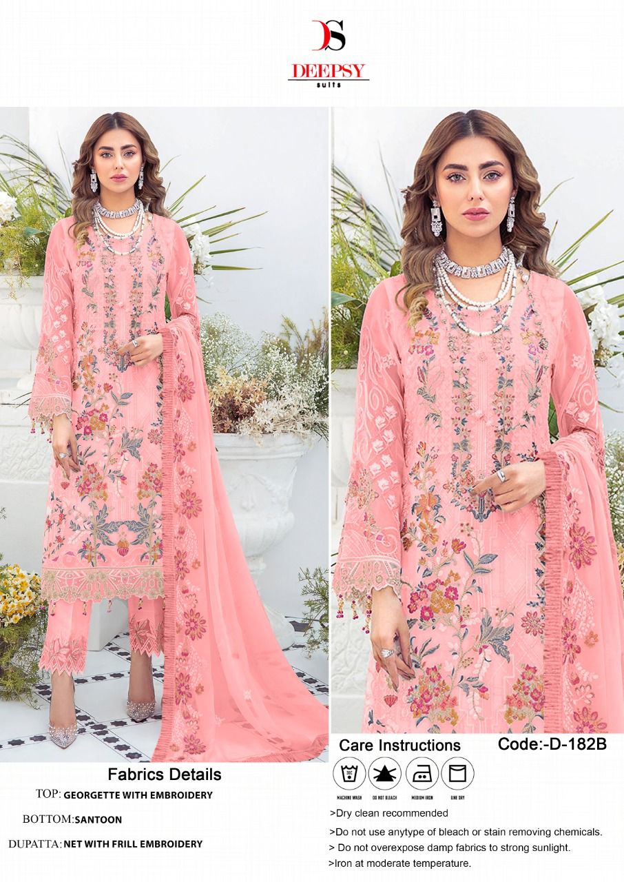 DEEPSY D 182 B PAKISTANI SALWAR KAMEEZ WHOLESALER