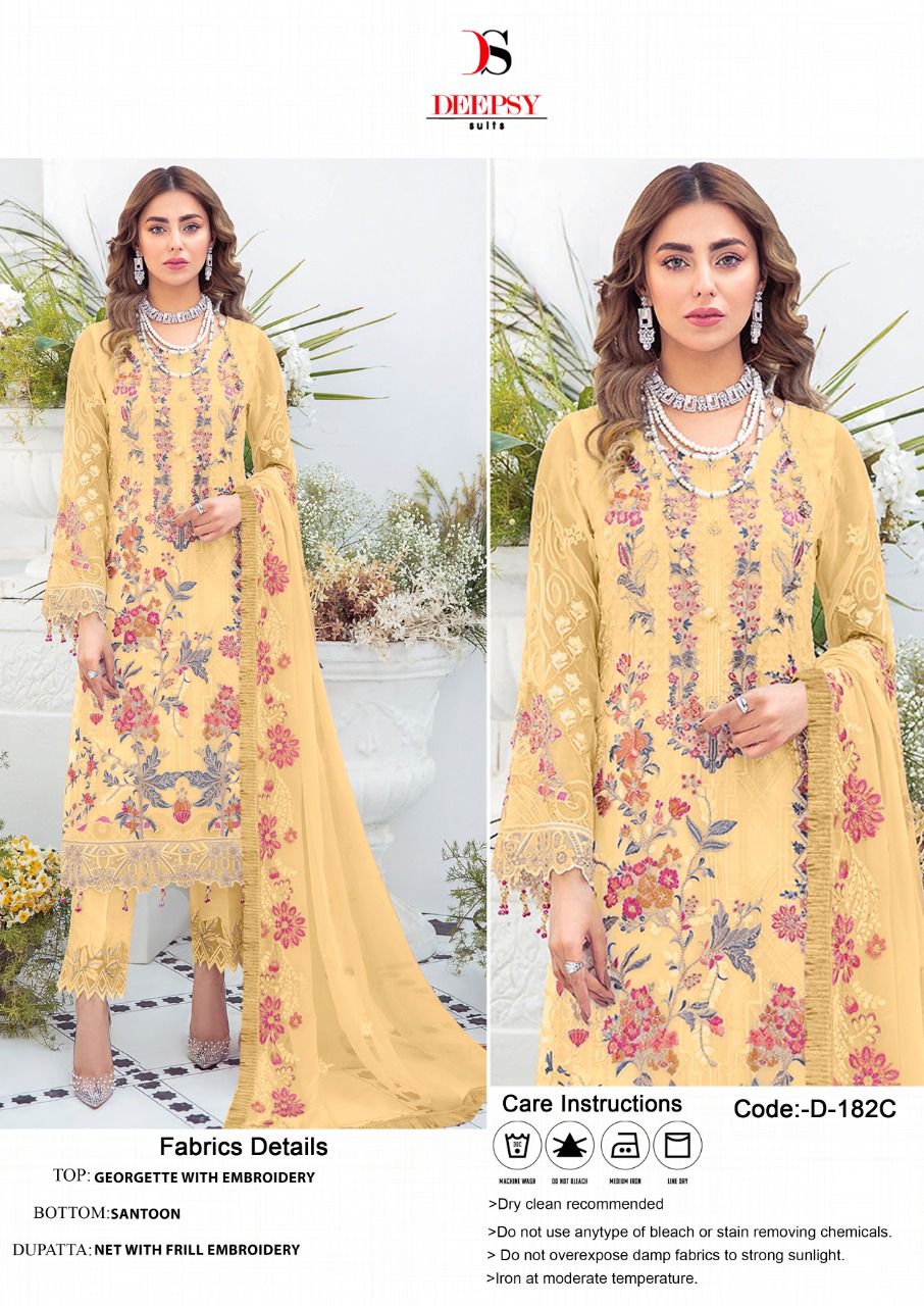 DEEPSY D 182 C PAKISTANI SALWAR KAMEEZ WHOLESALER