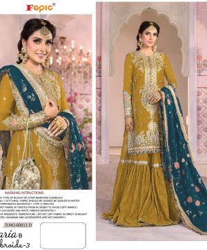 FEPIC 60011 D ROSEMEEN EMBROIDE 3 SALWAR KAMEEZ WHOLESALER