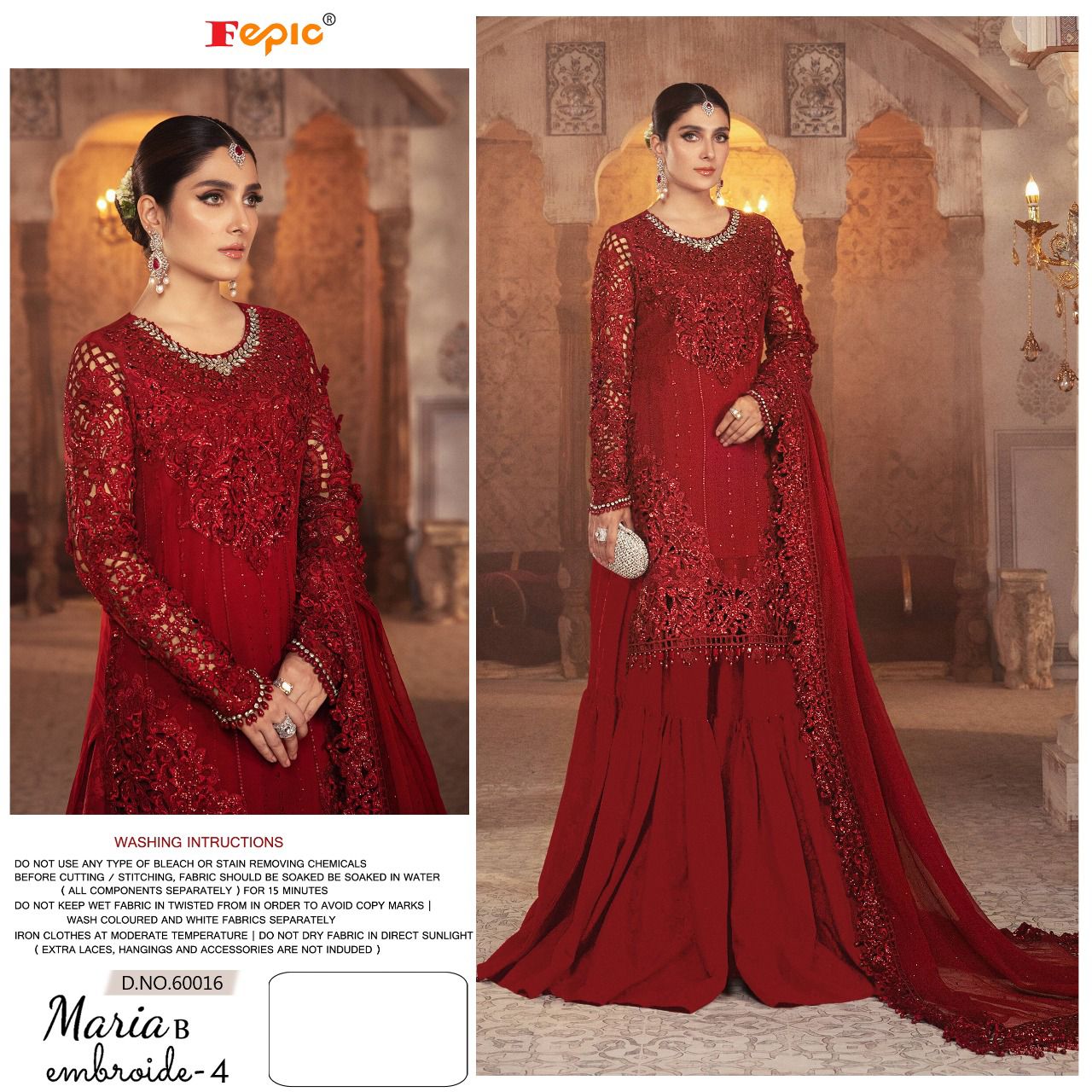 FEPIC 60016 ROSEMEEN MARIA B EMBROIDERY 4 SALWAR KAMEEZ WHOLESALER