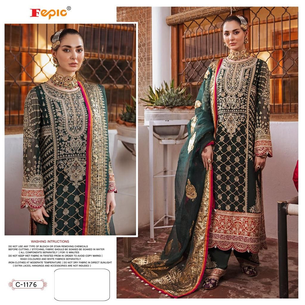 FEPIC C 1176 ROSEMEEN PAKISTANI SALWAR KAMEEZ WHOLESALER