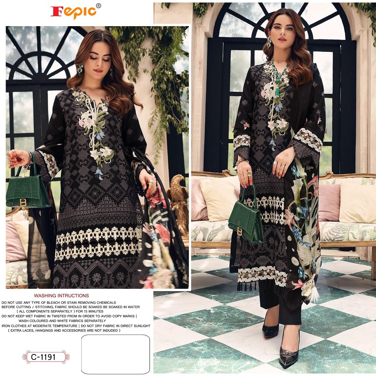 FEPIC C 1191 ROSEMEEN PAKISTANI SALWAR KAMEEZ WHOLESALER