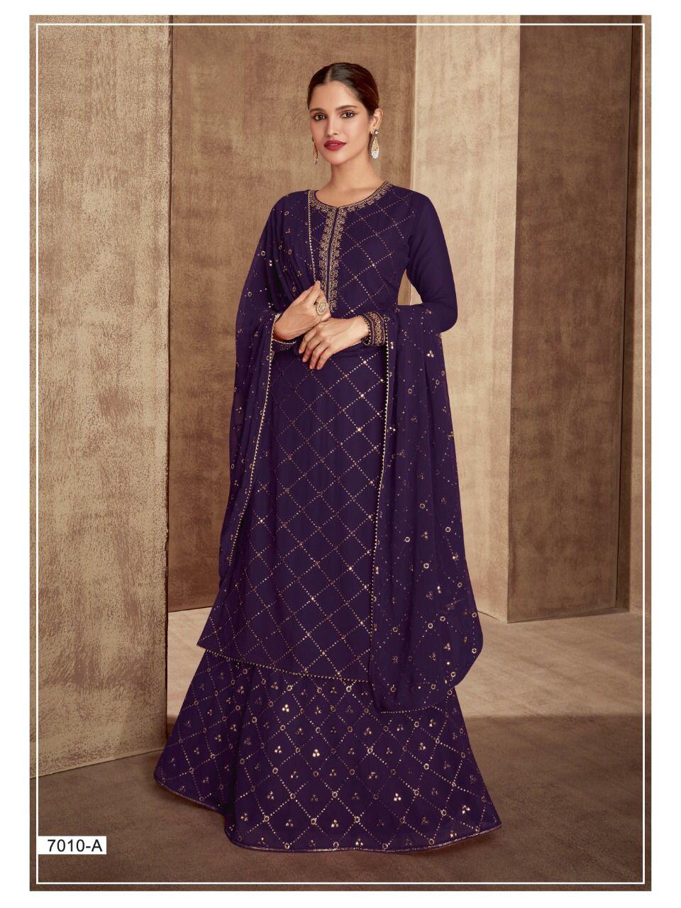 GULKAYRA 7010 A FLAIR SALWAR KAMEEZ WHOLESALER