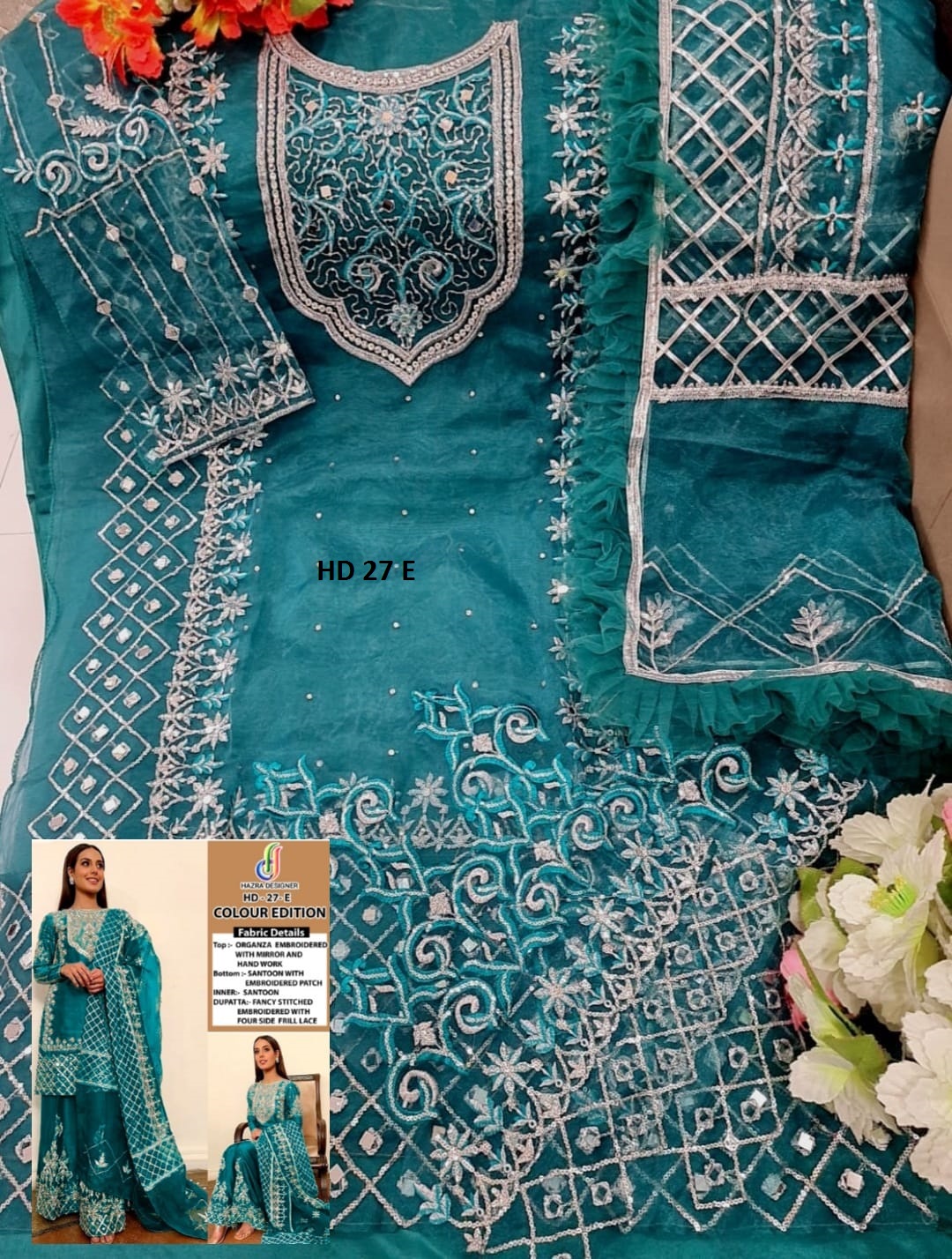 HAZRA DESIGNER HD 27 E PAKISTANI SALWAR KAMEEZ WHOLESALER