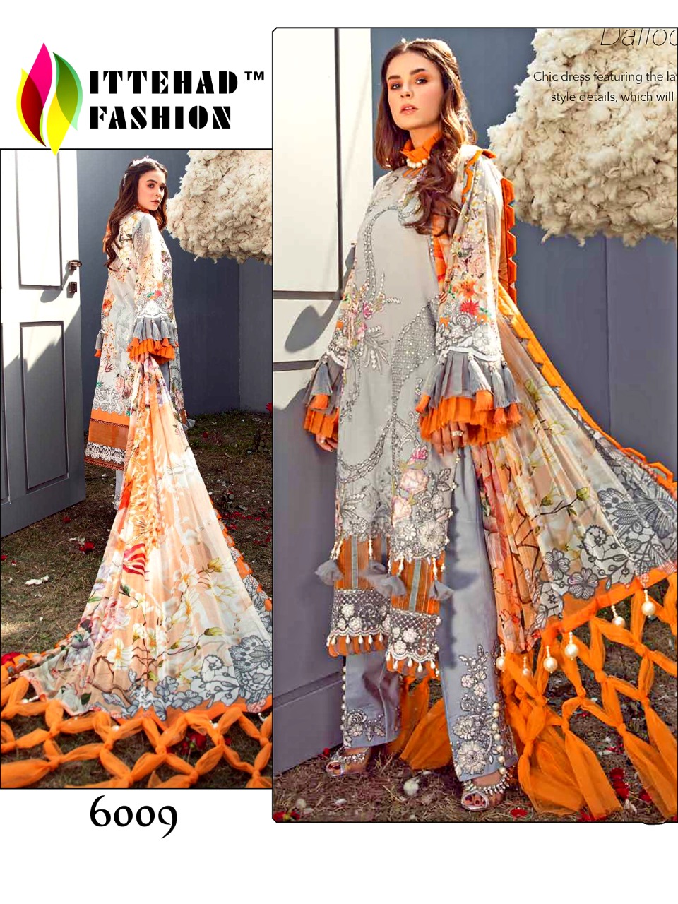 ITTEHAD FASHION 6009 PAKISTANI SALWAR KAMEEZ WHOLESALER