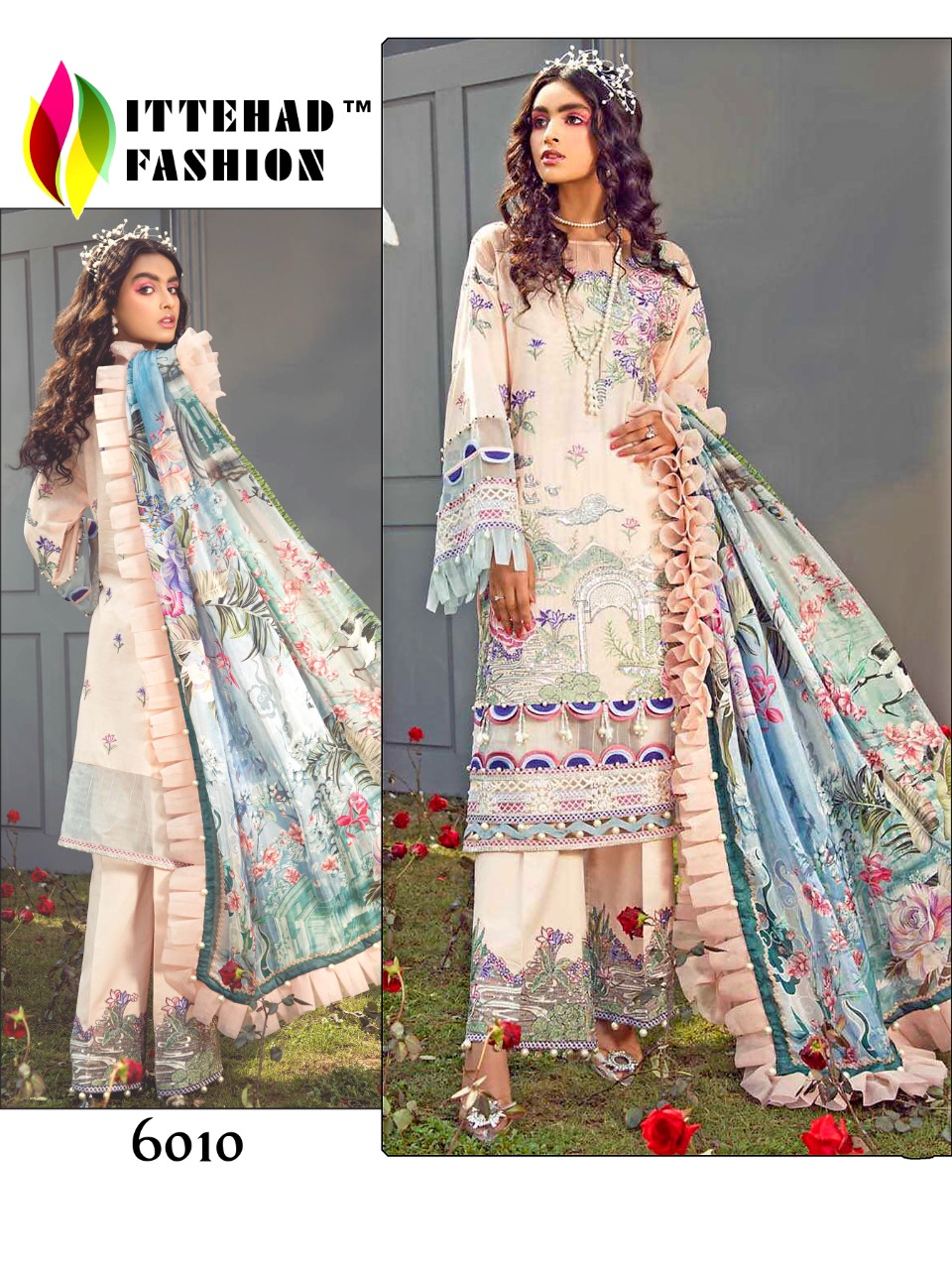 ITTEHAD FASHION 6010 PAKISTANI SALWAR KAMEEZ WHOLESALER