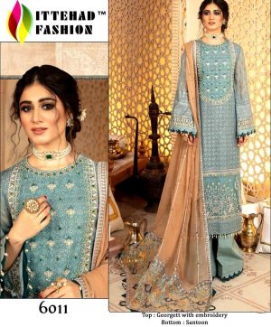 ITTEHAD FASHION 6011 PAKISTANI SALWAR KAMEEZ WHOLESALER