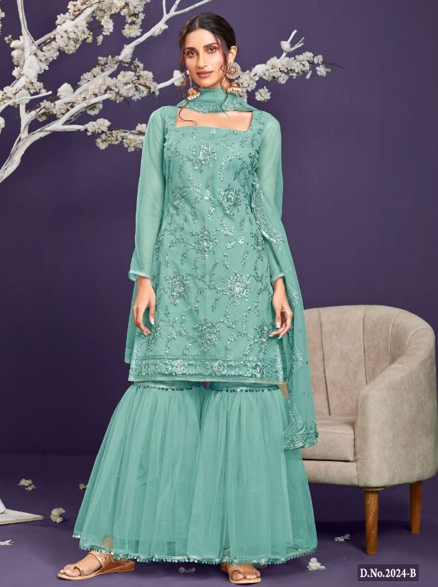 KHATUN FAB 2024 B PLAZZO SUITS WHOLESALER