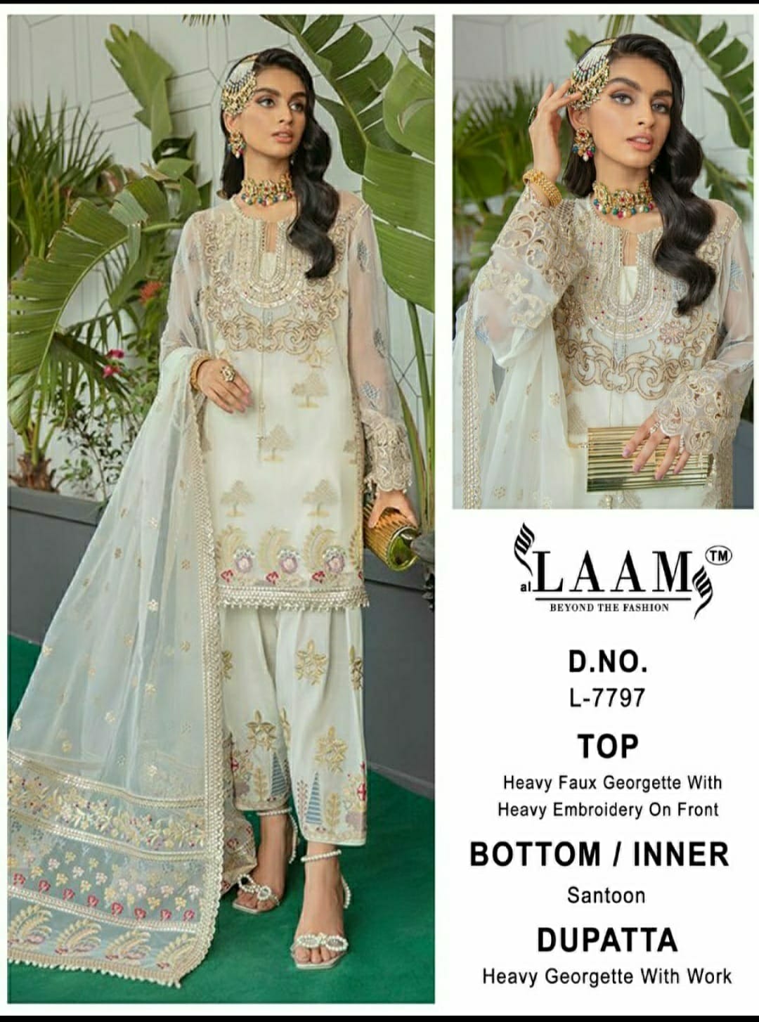 LAAM FASHION L 7797 PAKISTANI SALWAR KAMEEZ WHOLESALER