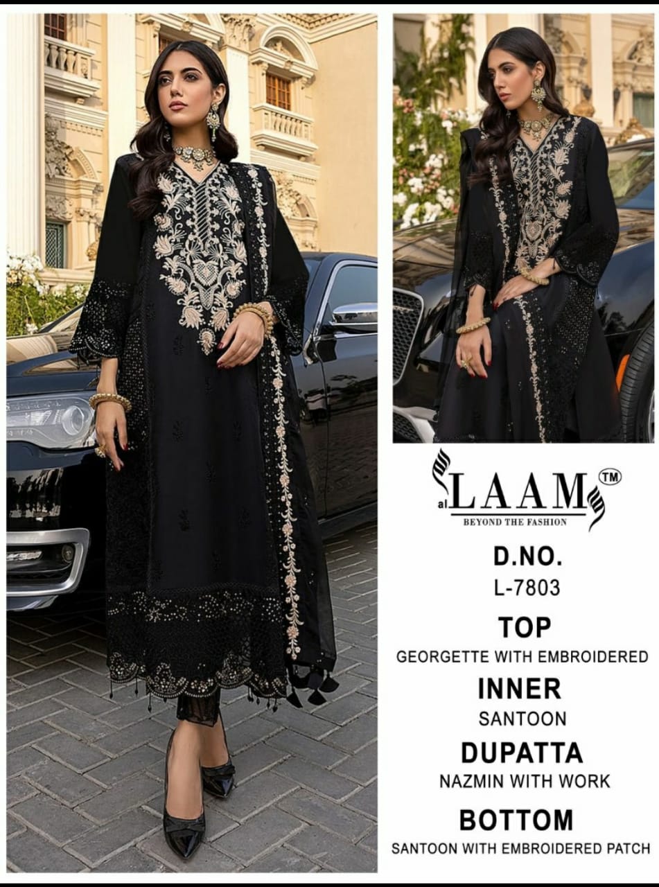 LAAM FASHION L 7803 PAKISTANI SALWAR KAMEEZ WHOLESALER