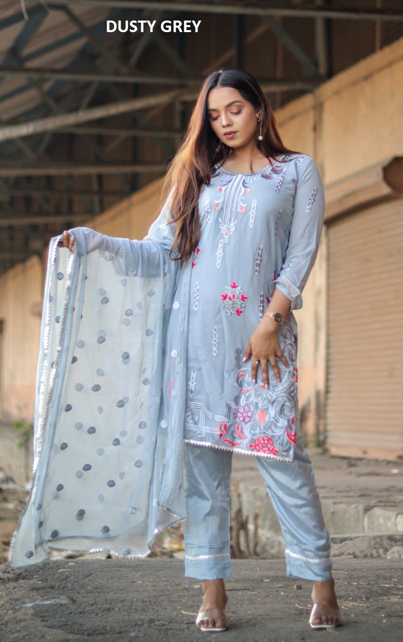 LAIBA TEX DUSTY GREY READYMADE TUNIC COLLECTION