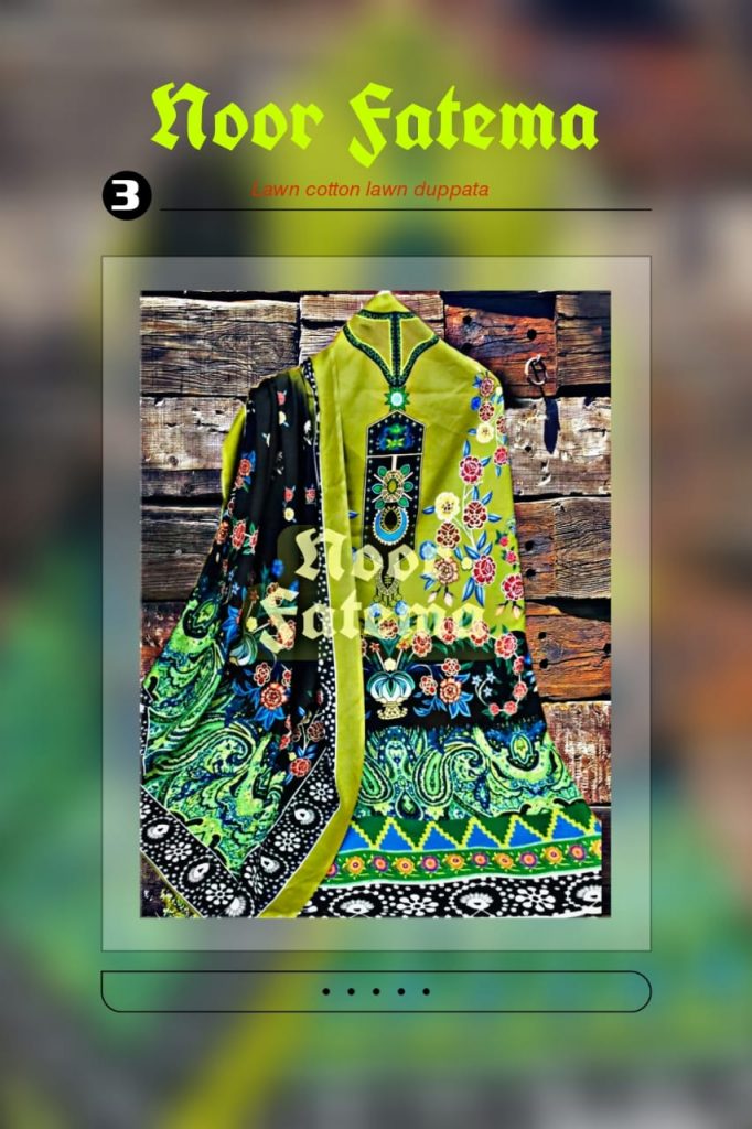 NOOR FATEMA LAWN SUITS COLLECTION
