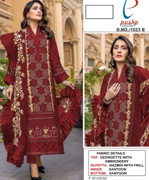 PUSHP 1023 B PAKISTANI SALWAR KAMEEZ WHOLESALER