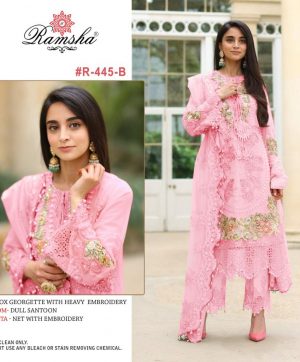 RAMSHA R 445 B PAKISTANI SALWAR KAMEEZ WHOLESALER