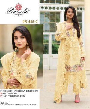 RAMSHA R 445 C PAKISTANI SALWAR KAMEEZ WHOLESALER