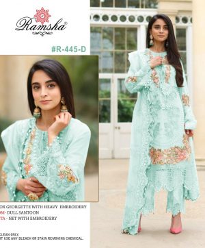 RAMSHA R 445 D PAKISTANI SALWAR KAMEEZ WHOLESALER