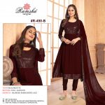 RAMSHA R 490 B PAKISTANI SALWAR KAMEEZ WHOLESALER