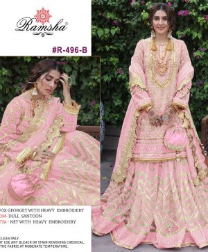 RAMSHA R 496 B PAKISTANI SALWAR KAMEEZ WHOLESALER