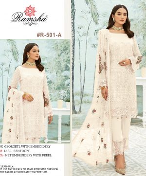 RAMSHA R 501 A PAKISTANI SALWAR KAMEEZ WHOLESALER