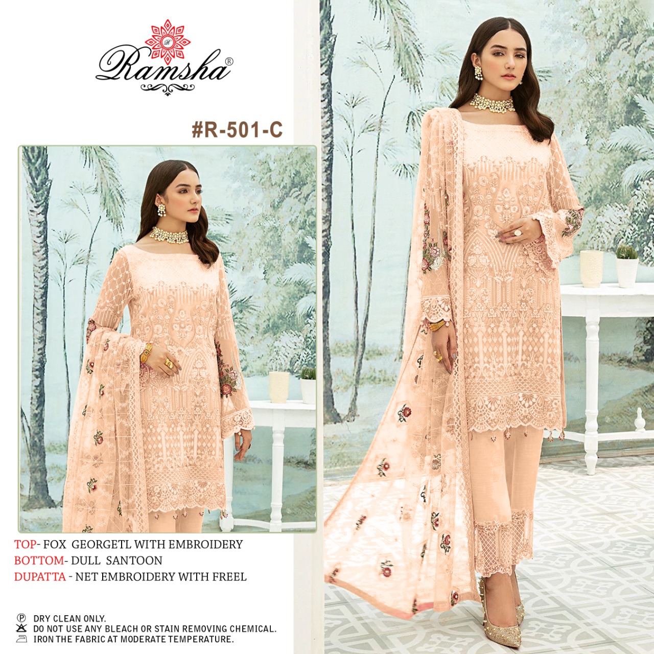 RAMSHA R 501 C PAKISTANI SALWAR KAMEEZ WHOLESALER