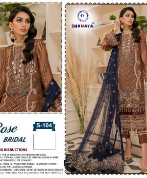 SHANAYA S 104 ROSE BRIDEL PAKISTANI SALWAR KAMEEZ WHOLESALER