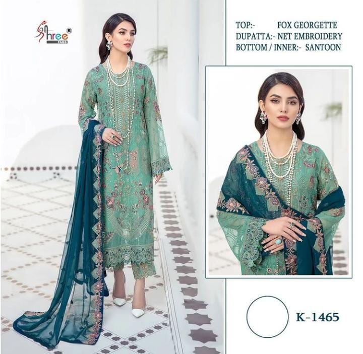 SHREE FABS K 1465 PAKISTANI SALWAR KAMEEZ WHOLESALER