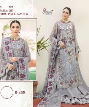 SHREE FABS S 435 PAKISTANI SALWAR KAMEEZ WHOLESALER