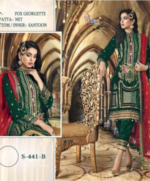 SHREE FABS S 441 B PAKISTANI SALWAR KAMEEZ WHOLESALER