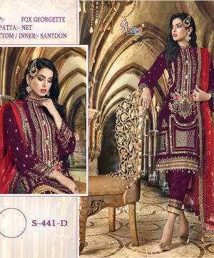 SHREE FABS S 441 D PAKISTANI SALWAR KAMEEZ WHOLESALER