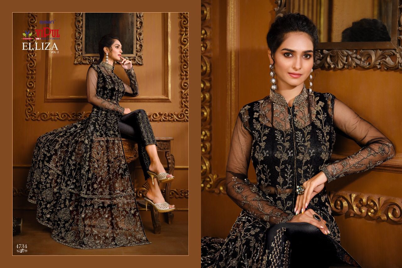 VIPUL 4734 ELIZZA VOL 2 FANCY GOWN WHOLESALER