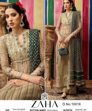 ZAHA 10018 PAKISTANI SALWAR KAMEEZ WHOLESALER