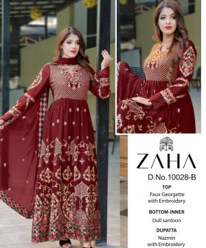 ZAHA 10028 B PAKISTANI SALWAR KAMEEZ WHOLESALER