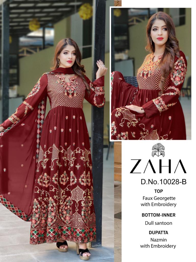 ZAHA 10028 B PAKISTANI SALWAR KAMEEZ WHOLESALER